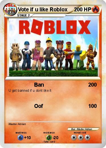 Pokemon Vote if u like Roblox