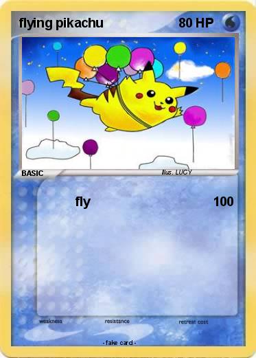 Pokemon flying pikachu