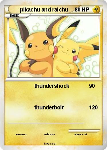 Pokemon pikachu and raichu