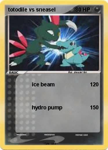 Pokemon totodile vs sneasel