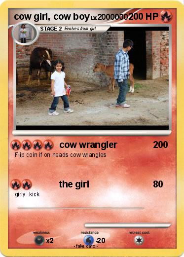 Pokemon cow girl, cow boy