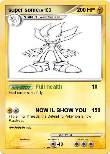Pokemon super sonic