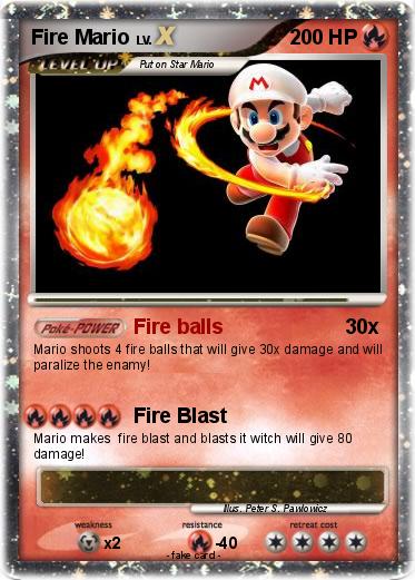 Pokemon Fire Mario