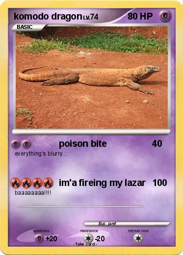 Pokemon komodo dragon