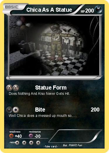 Pokemon Chica As A Statue