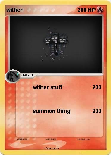 Pokemon wither
