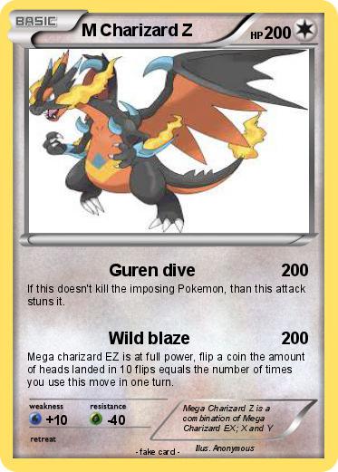 Pokemon M Charizard Z