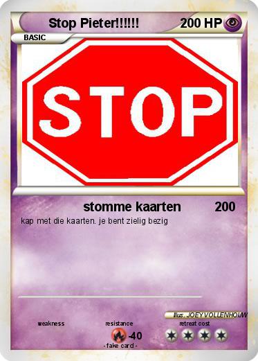 Pokemon Stop Pieter!!!!!!