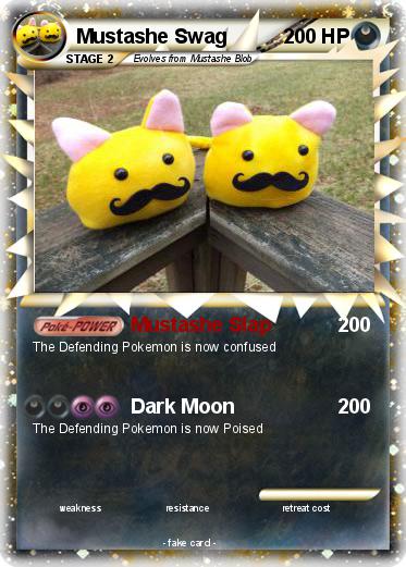 Pokemon Mustashe Swag