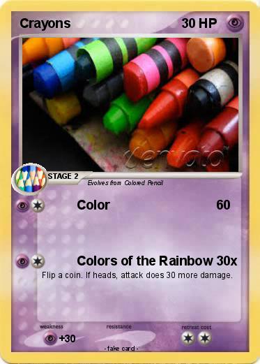 Pokemon Crayons