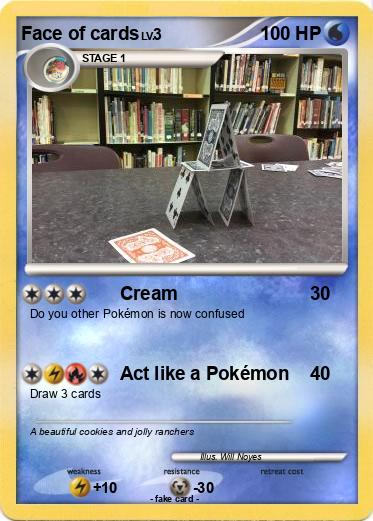 Pokemon Face of cards