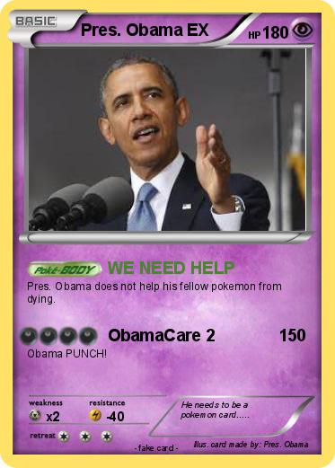 Pokemon Pres. Obama EX