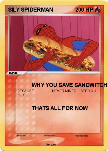 Pokemon SILY SPIDERMAN