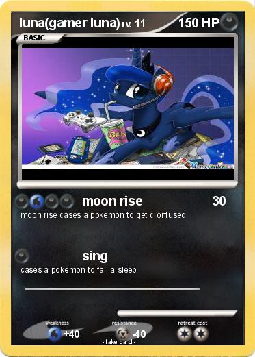 Pokemon luna(gamer luna)