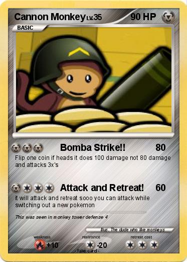 Pokemon Cannon Monkey