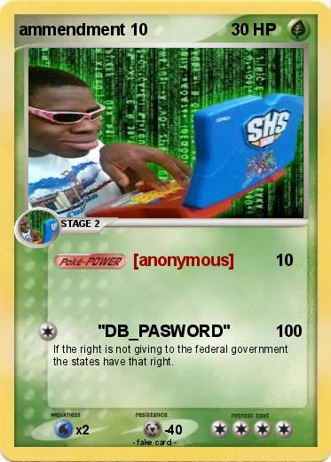 Pokemon ammendment 10