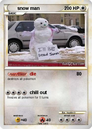 Pokemon snow man