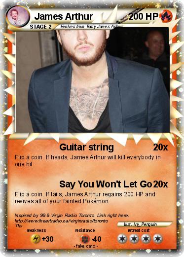 Pokemon James Arthur
