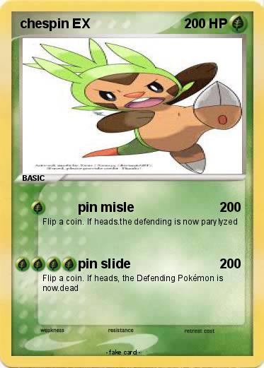 Pokemon chespin EX