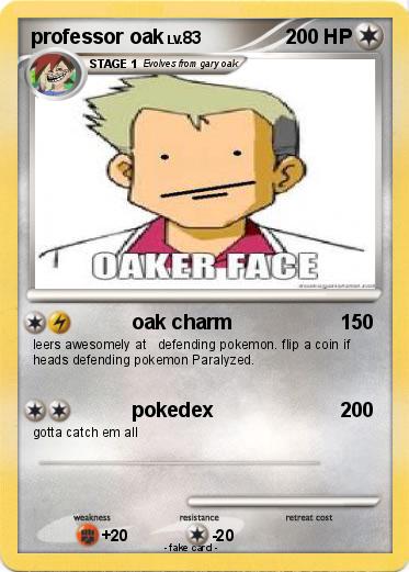 Pokemon professor oak