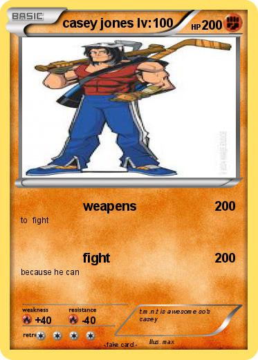 Pokemon casey jones lv:100