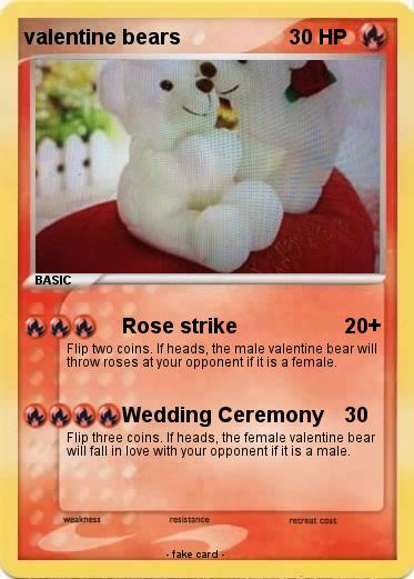 Pokemon valentine bears