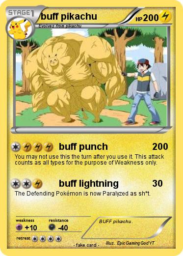 Pokemon buff pikachu