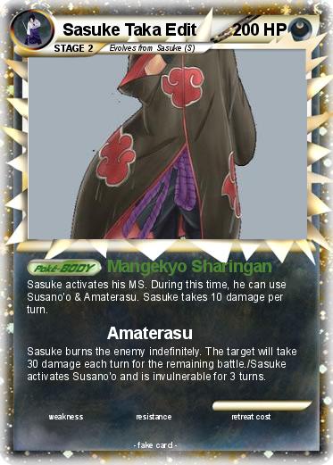 Pokemon Sasuke Taka Edit
