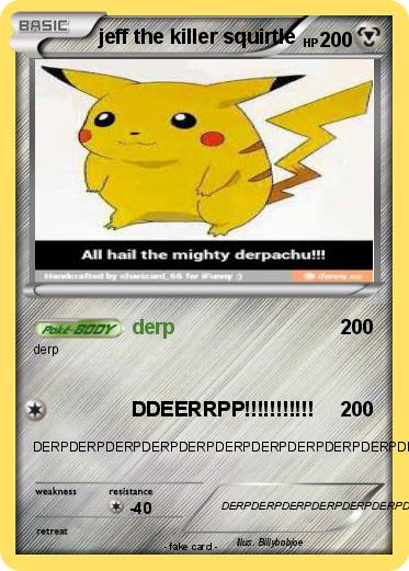 Pokemon jeff the killer squirtle