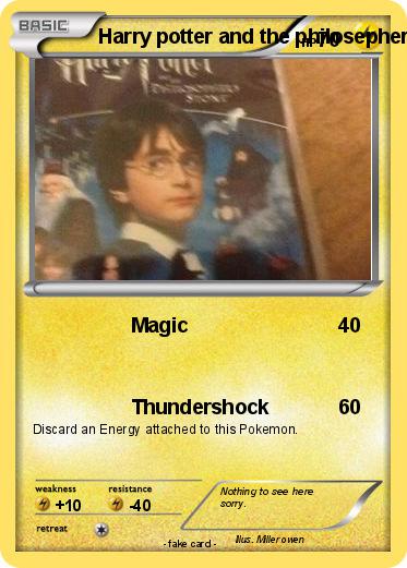 Pokemon Harry potter and the philosepher's stone