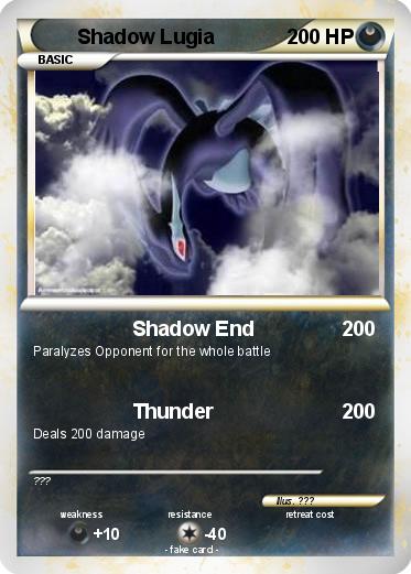 Pokemon Shadow Lugia