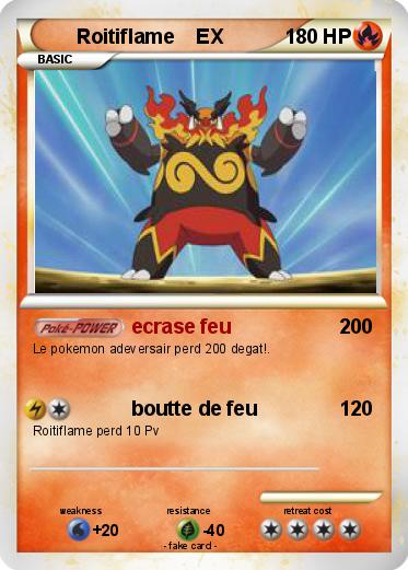 Pokemon Roitiflame    EX