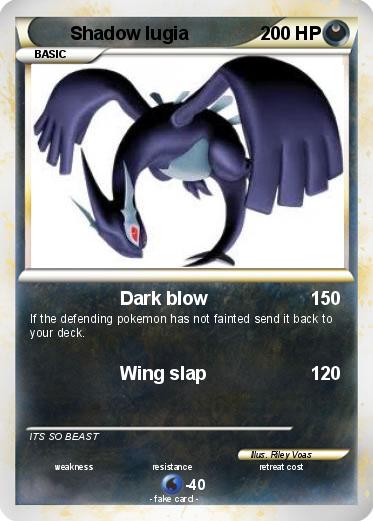 Pokemon Shadow lugia