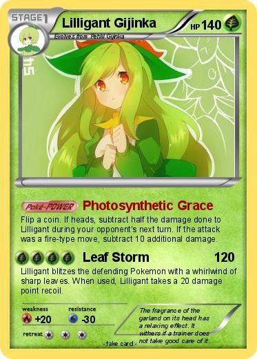 Pokemon Lilligant Gijinka