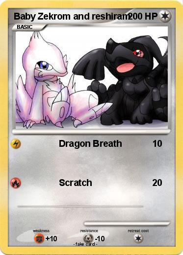 Pokemon Baby Zekrom and reshiram