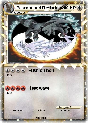 Pokemon Zekrom and Reshriam