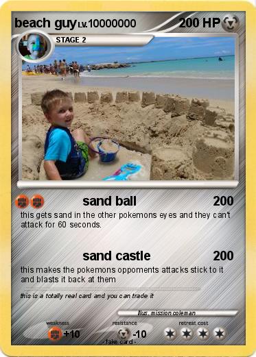 Pokemon beach guy