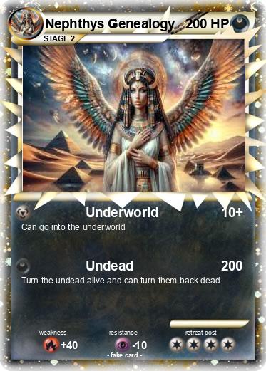 Pokemon Nephthys Genealogy