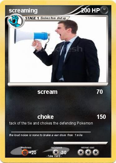 Pokemon screaming