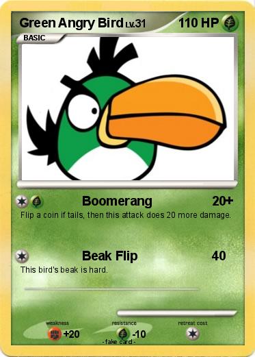 Pokemon Green Angry Bird
