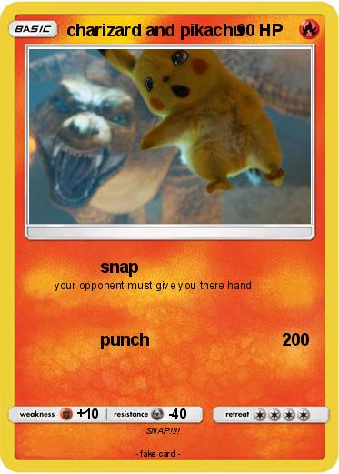 Pokemon charizard and pikachu