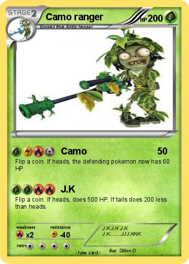 Pokemon Camo ranger