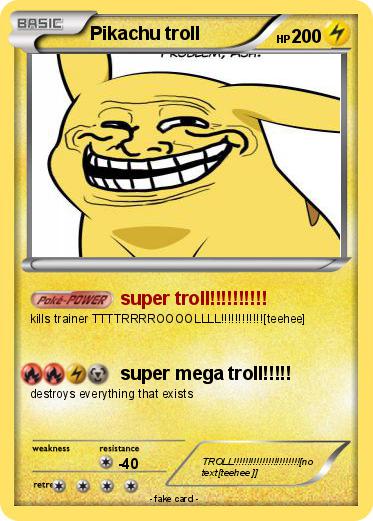 Pokemon Pikachu troll
