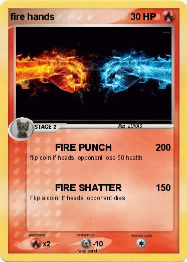 Pokemon fire hands