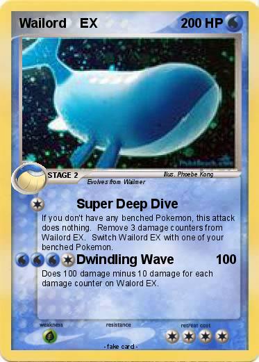 Pokemon Wailord    EX
