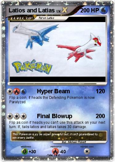 Pokemon Latios and Latias