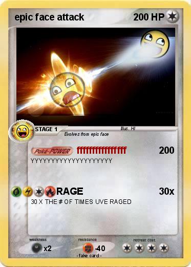 Pokemon epic face attack
