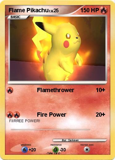 Pokemon Flame Pikachu