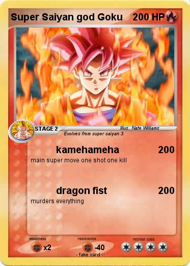 Pokemon Super Saiyan god Goku
