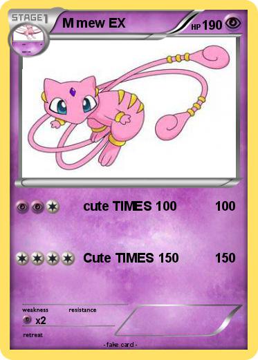 Pokemon M mew EX